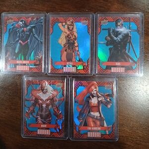Marvel Annual Trading Cards Set - Red and Blue